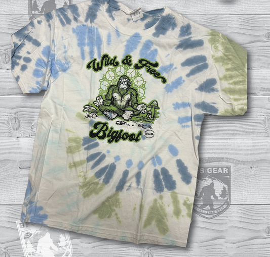 Wild & Free Bigfoot Tie Dye T-Shirt