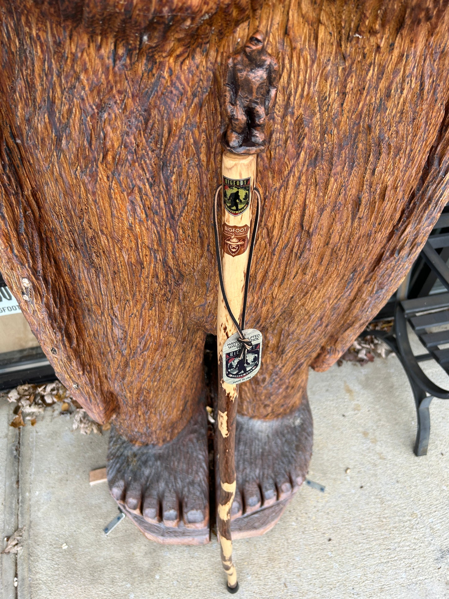 Bigfoot Hiking Stick - Standing Topper